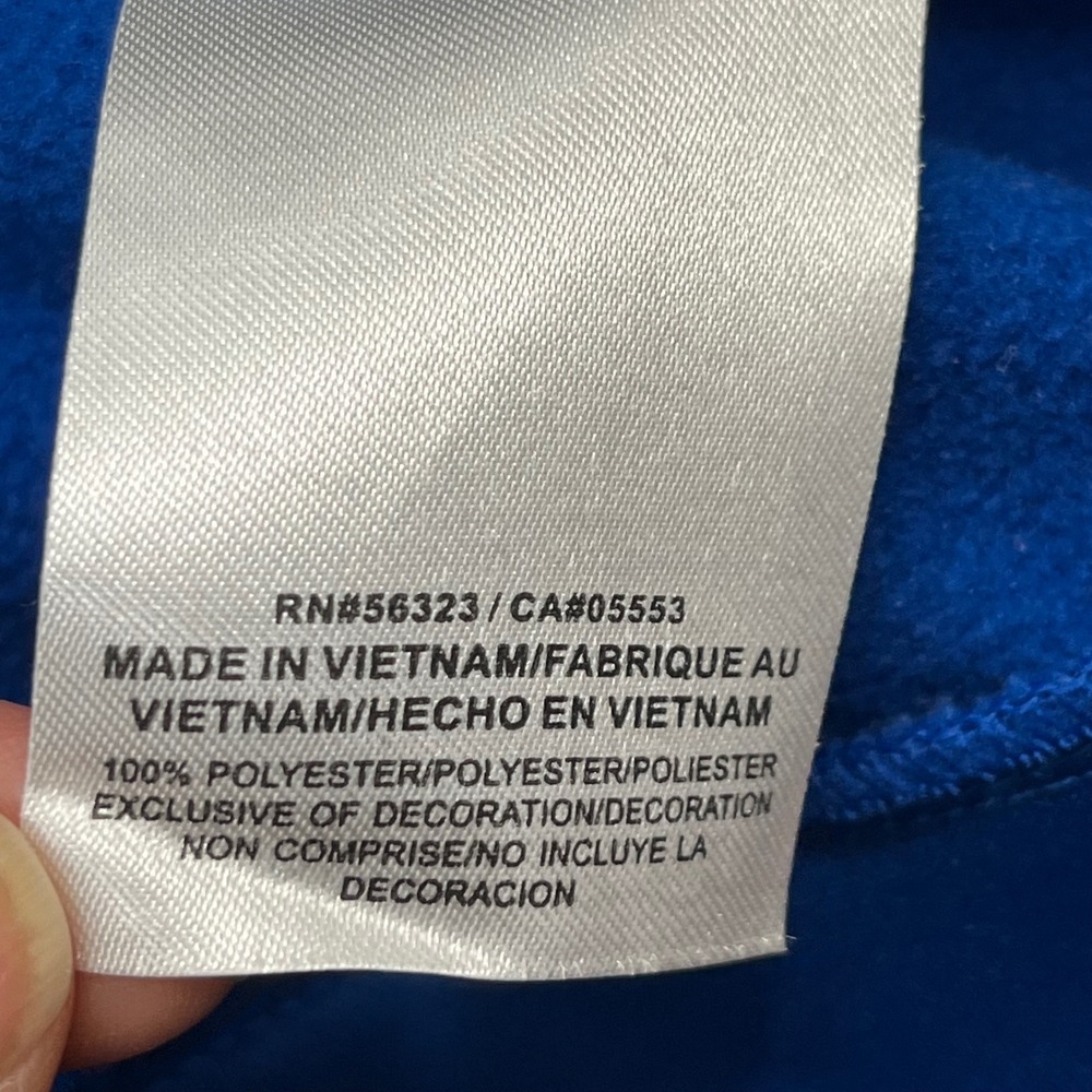 Nike Mens Dri-FIT 1/4 Zip Pullover Sweatshirt Royal Blue Training Top Size L - Picture 5 of 9